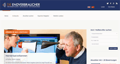 Desktop Screenshot of hoergeraete.die-endverbraucher.de