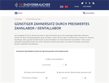 Tablet Screenshot of dentallabor.die-endverbraucher.de